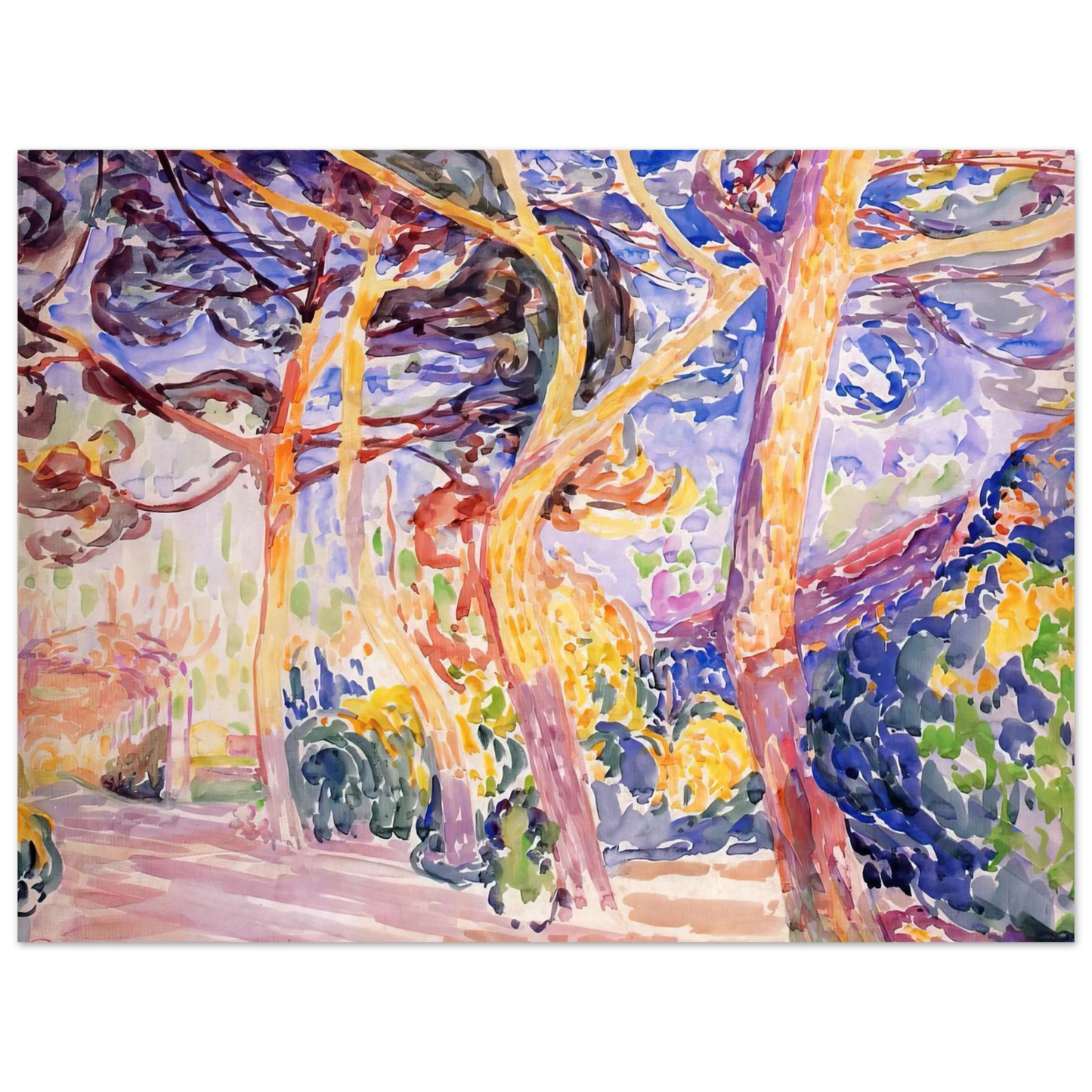 Henri-Edmond Cross - Under the Pines Fine Art Poster - Default Title