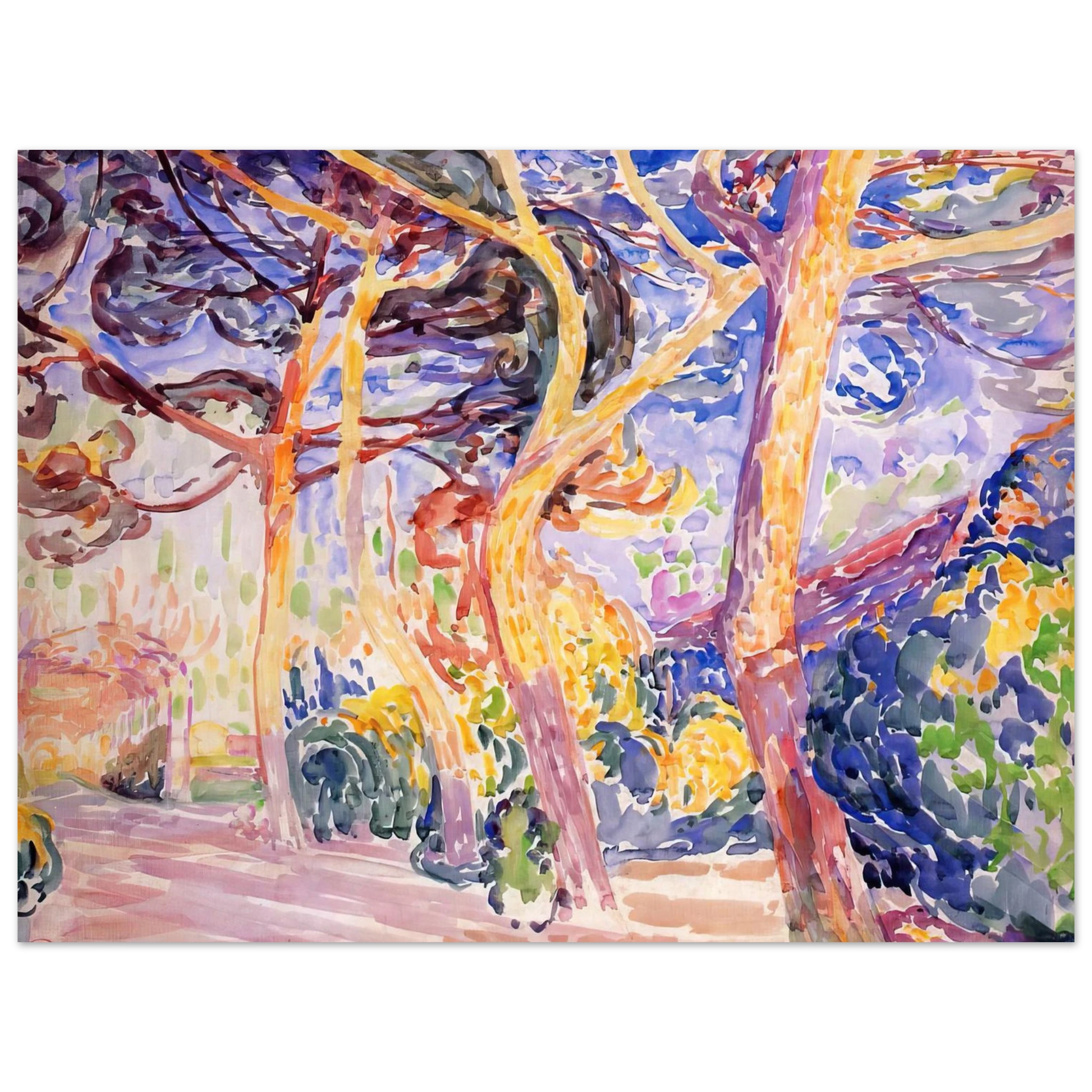 Henri-Edmond Cross - Under the Pines Fine Art Poster - Default Title