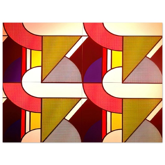 Roy Lichtenstein - MODULAR PAINTING WITH FOUR PANELS 2 1969 Fine Art Poster - Default Title