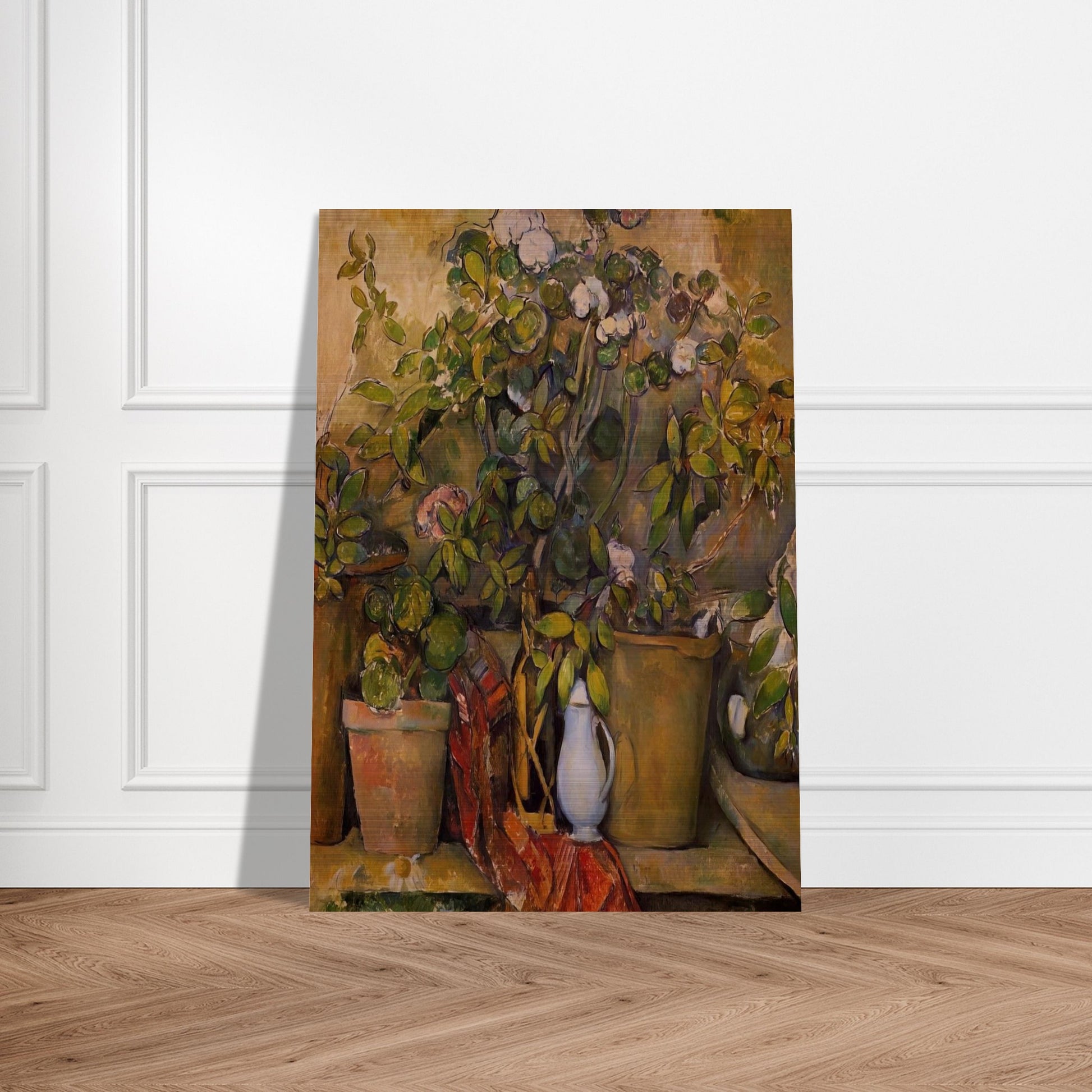 Potted Plants - Paul Cézanne Brushed Aluminum Print - 70x100 cm / 28x40 inches | Paul Cézanne Aluminum Print | Paul Cézanne Prints