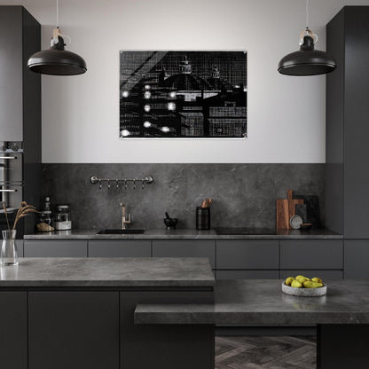 NOCTURNAL ROME 5 - MC Escher Acrylic Print - 70x100 cm / 28x40″ inches | MC Escher Wall Art | MC Escher Prints