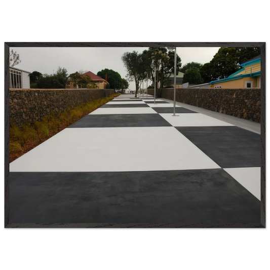 Waipero Swamp Walk - Pop Art - Billy Apple Framed Art Print – Black Wooden Frame - Default Title - -Framed Art Print