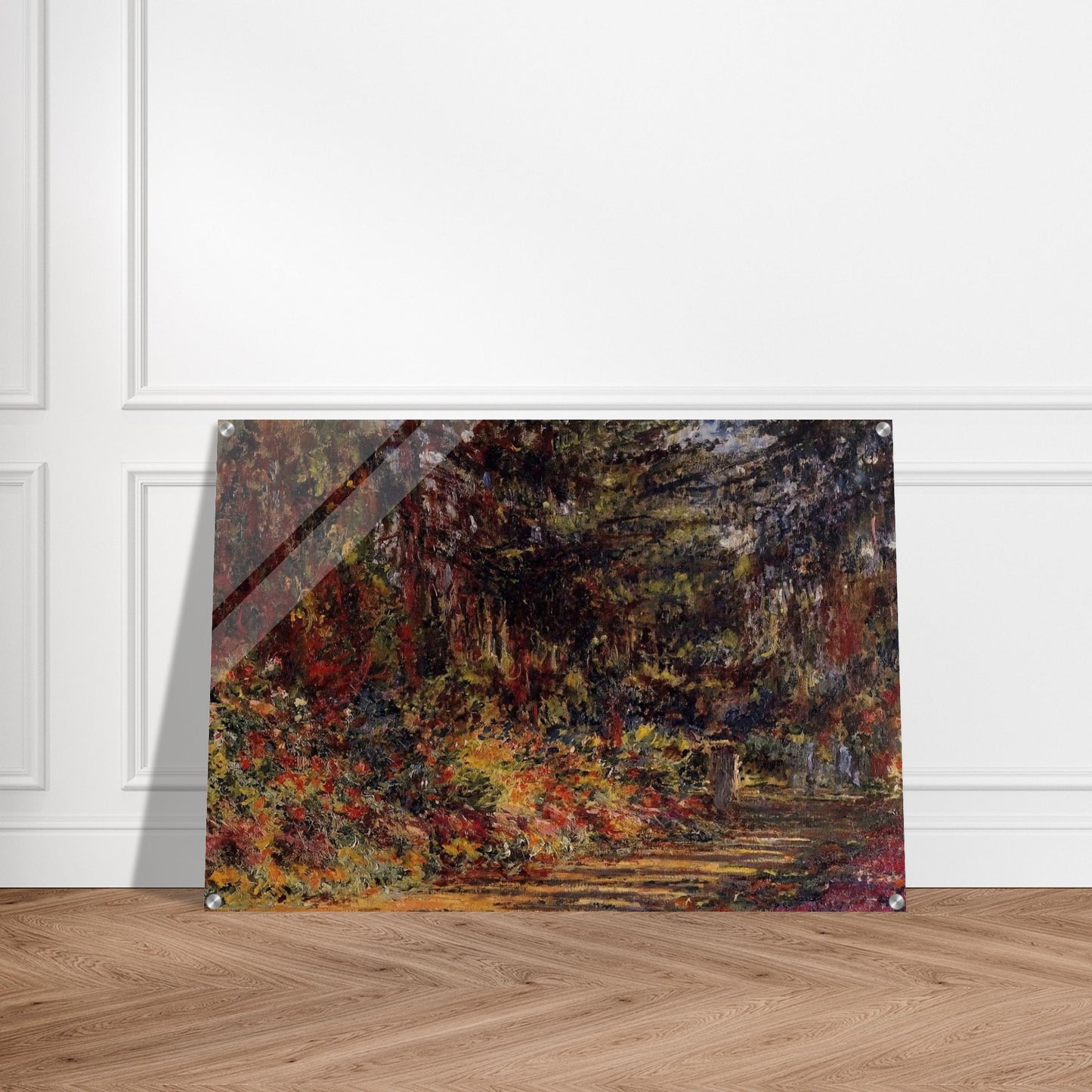 Path at Giverny - claude monet Acrylic Print - 70x100 cm / 28x40″ inches