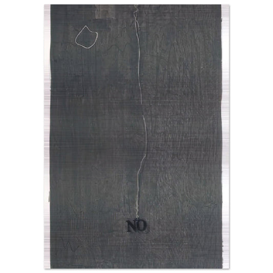 NO 1969 - Jasper Johns Brushed Aluminum Print - 70x100 cm / 28x40 inches | Jasper Johns Aluminum Print | Jasper Johns Prints