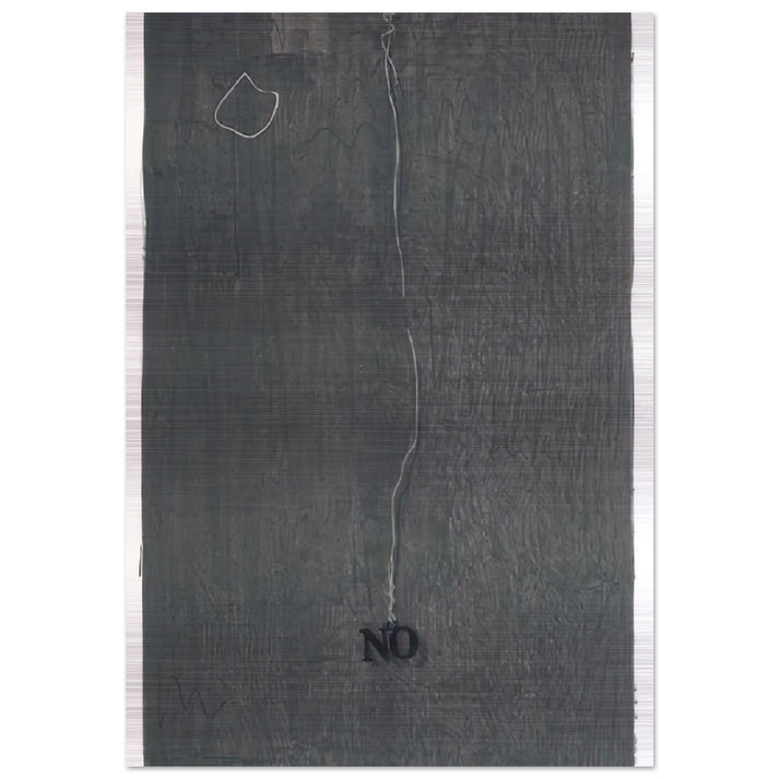 NO 1969 - Jasper Johns Brushed Aluminum Print - 70x100 cm / 28x40 inches | Jasper Johns Aluminum Print | Jasper Johns Prints