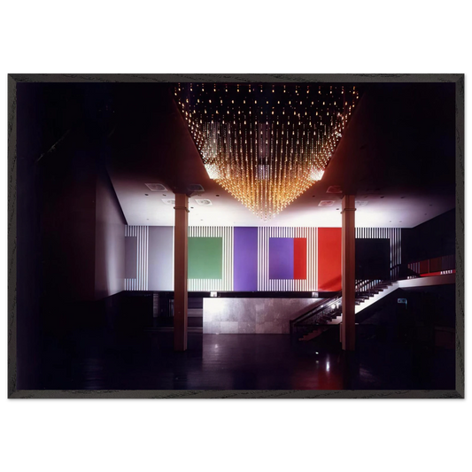 Double Rhythm - 1991 - Daniel Buren Framed Art Print – Black Wooden Frame - Default Title - -Framed Art Print