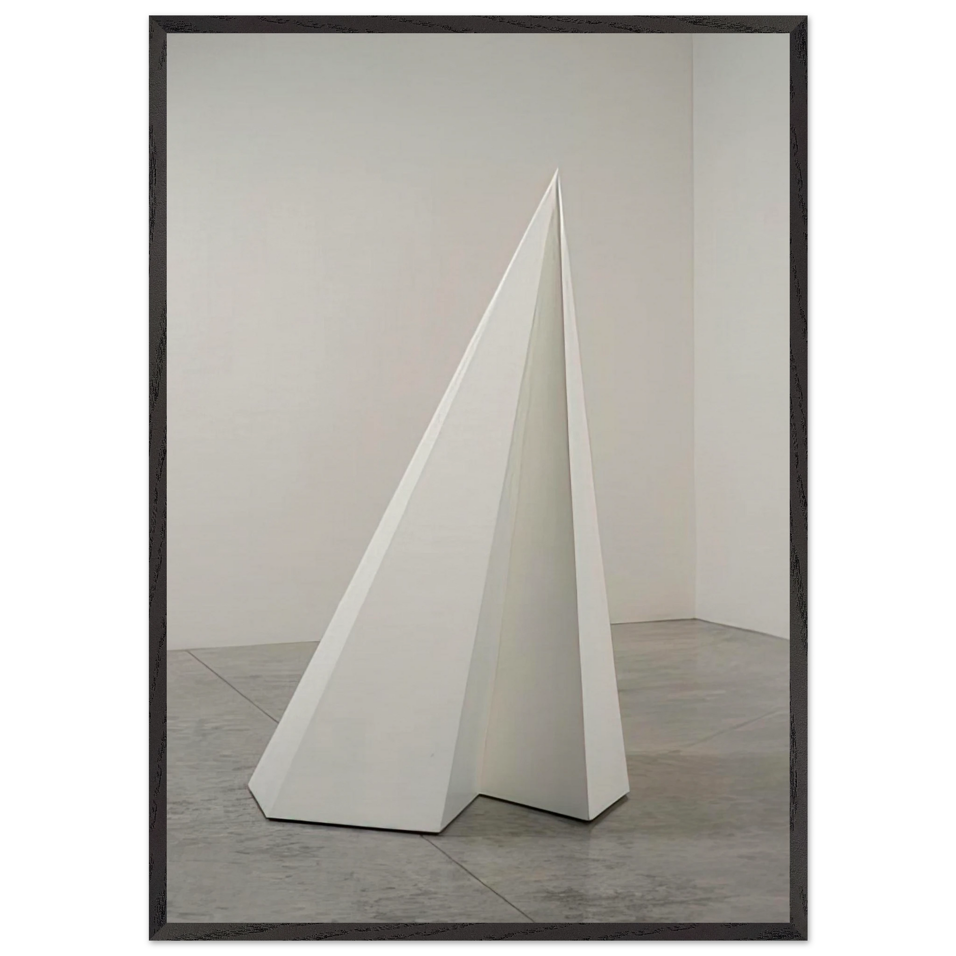 Pyramid 10 - Sol LeWitt Framed Art Print – Black Wooden Frame - Default Title - -Framed Art Print