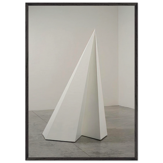 Pyramid 10 - Sol LeWitt Framed Art Print – Black Wooden Frame - Default Title - -Framed Art Print