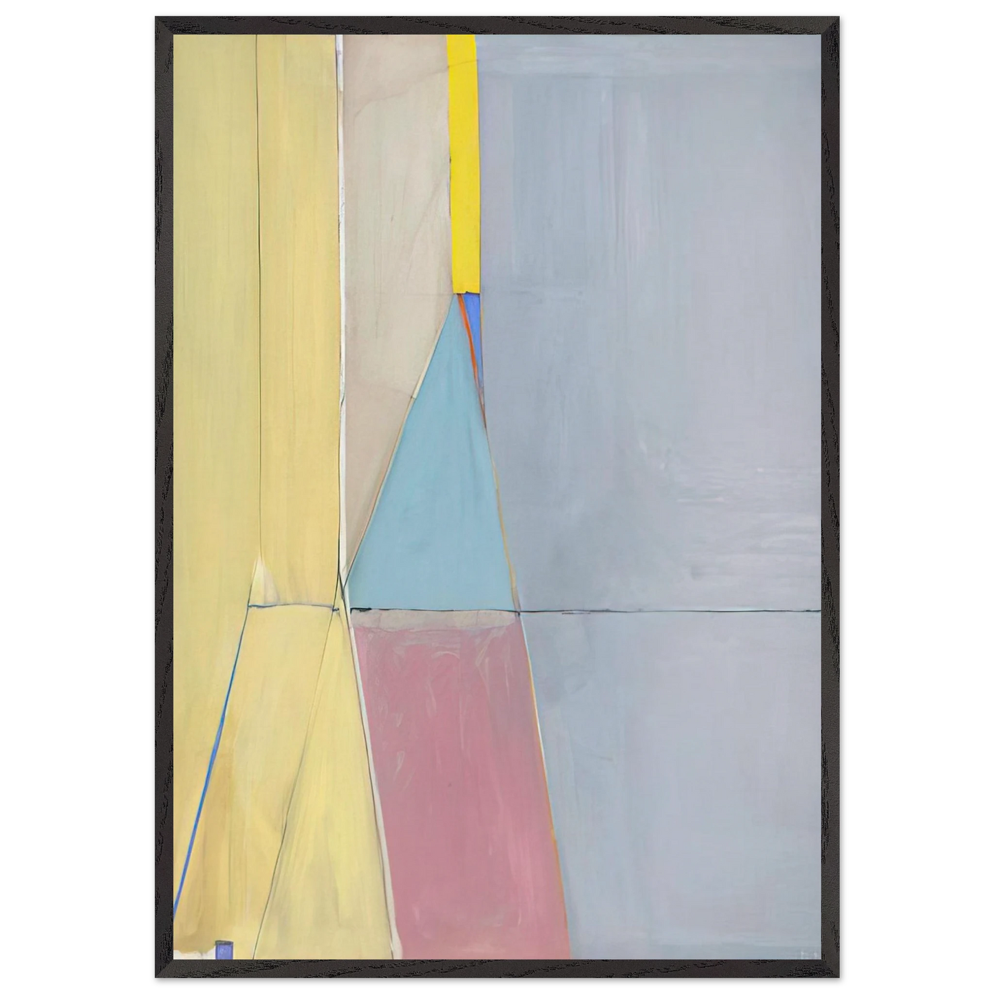 Ocean Park 21 - Richard Diebenkorn Framed Art Print – Black Wooden Frame - Default Title - -Framed Art Print