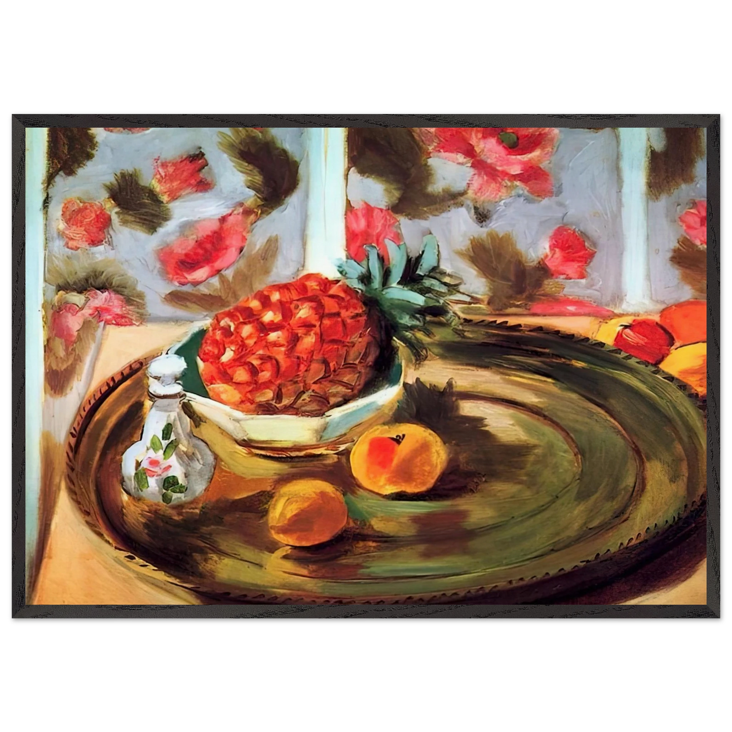 STILL LIFE WITH PINEAPPLE 1924 - Henri Matisse Framed Art Print – Black Wooden Frame - Default Title - -Framed Art Print