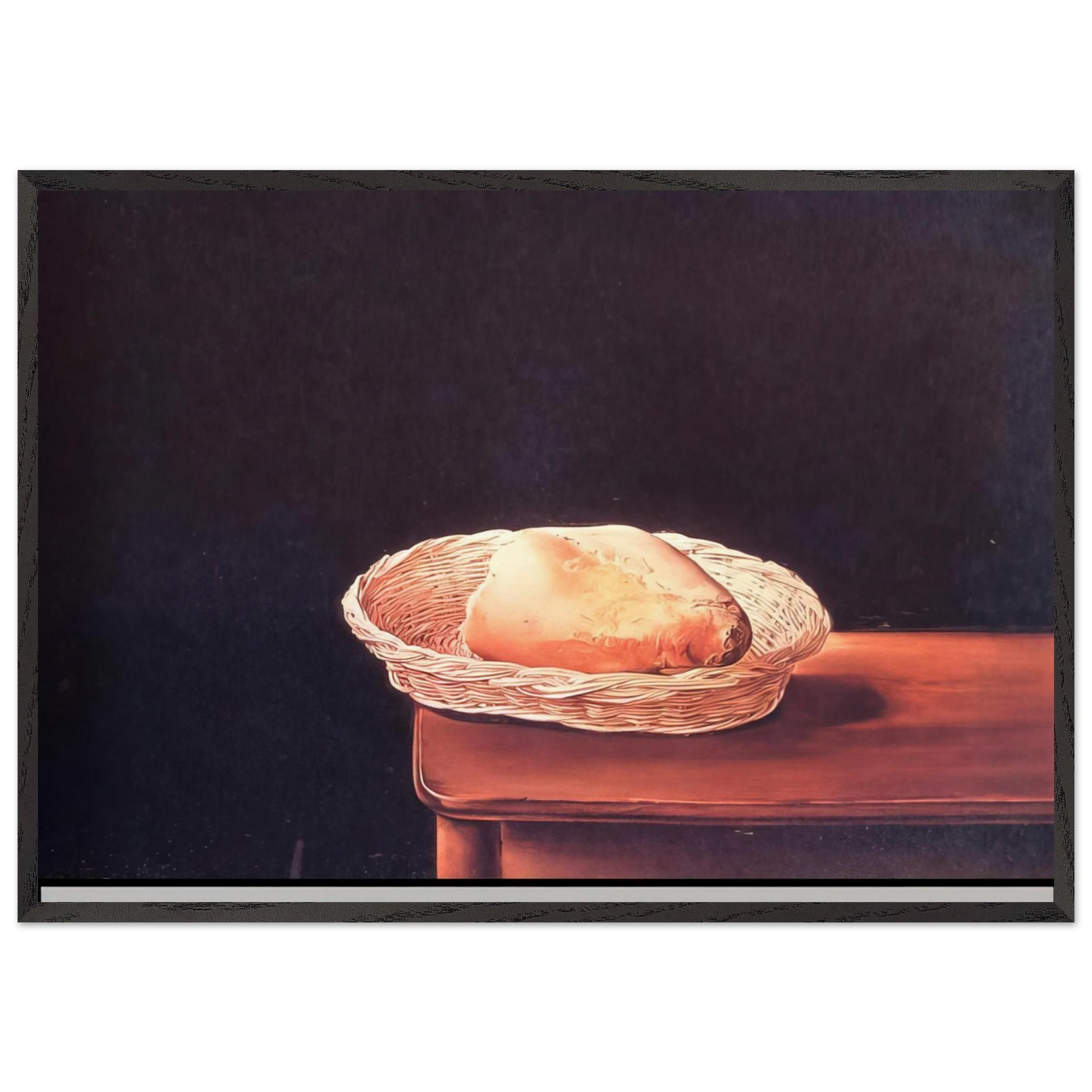 THE BREAD BASKET - Salvador Dali Framed Art Print – Black Wooden Frame - Default Title - -Framed Art Print