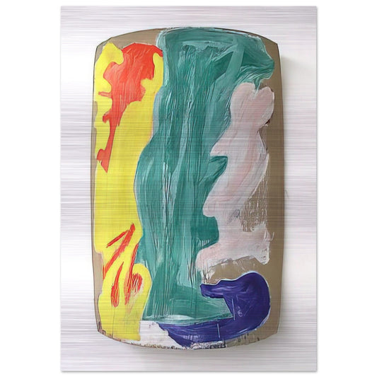 Baton - 1986 - Ron Gorchov Brushed Aluminum Print - 70x100 cm / 28x40 inches | Ron Gorchov Aluminum Print | Ron Gorchov Prints