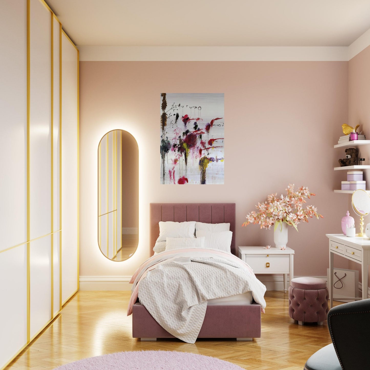 Quattro Stagioni II. Autunno - Cy Twombly Brushed Aluminum Print - 70x100 cm / 28x40 inches | Cy Twombly Aluminum Print | Cy Twombly Prints