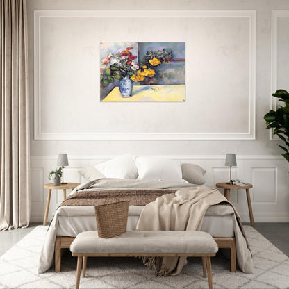 Still Life Flowers in a Vase - Paul Cézanne Acrylic Print - 70x100 cm / 28x40″ inches