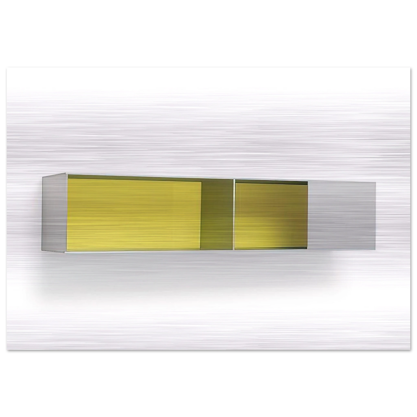Untitled Menziken 87-52 - 1987 - Donald Judd Brushed Aluminum Print - 70x100 cm / 28x40 inches | Donald Judd Aluminum Print | Donald Judd Prints