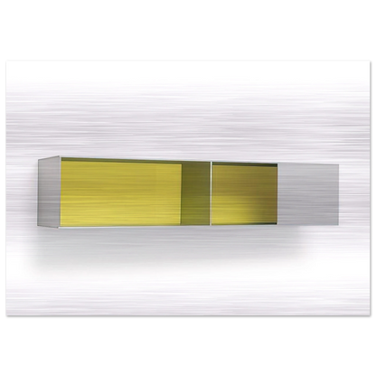 Untitled Menziken 87-52 - 1987 - Donald Judd Brushed Aluminum Print - 70x100 cm / 28x40 inches | Donald Judd Aluminum Print | Donald Judd Prints