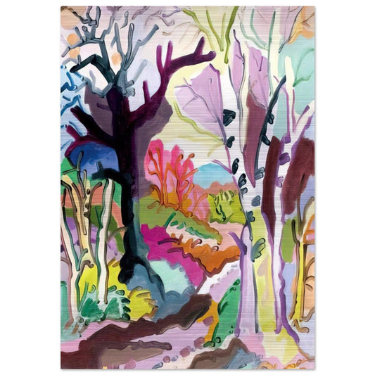 L'hiver dans les bois - 1965 - Charles Lapicque Brushed Aluminum Print - 70x100 cm / 28x40 inches | Charles Lapicque Aluminum Print | Charles Lapicque Prints