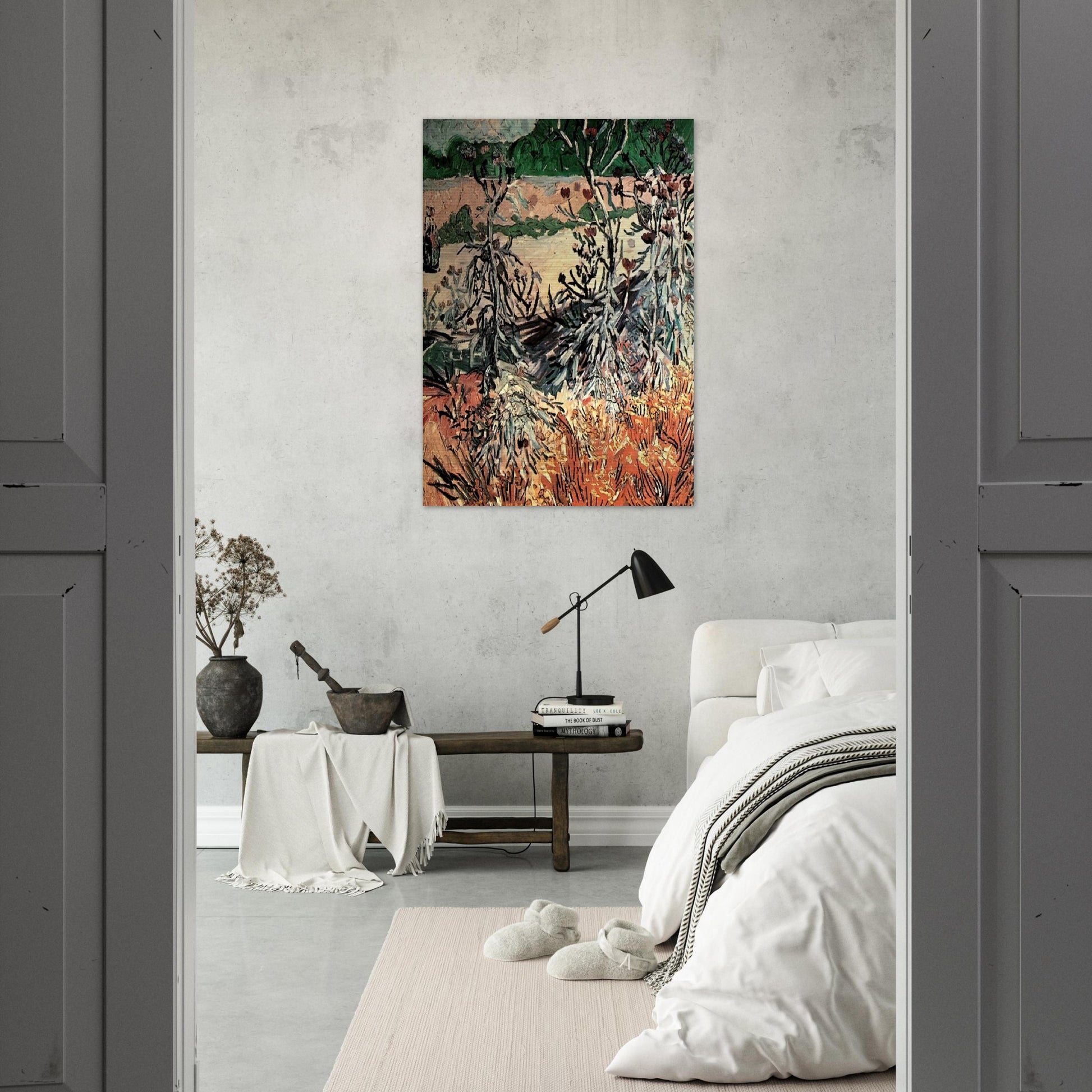 Thistles - Vincent van Gogh Brushed Aluminum Print - 70x100 cm / 28x40 inches | Vincent van Gogh Aluminum Print | Vincent van Gogh Prints