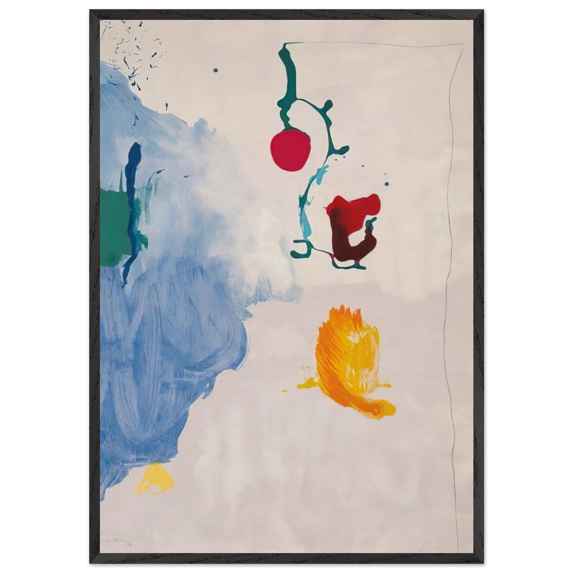 Eve - 1995 - Helen Frankenthaler Framed Art Print – Black Wooden Frame - Default Title - -Framed Art Print