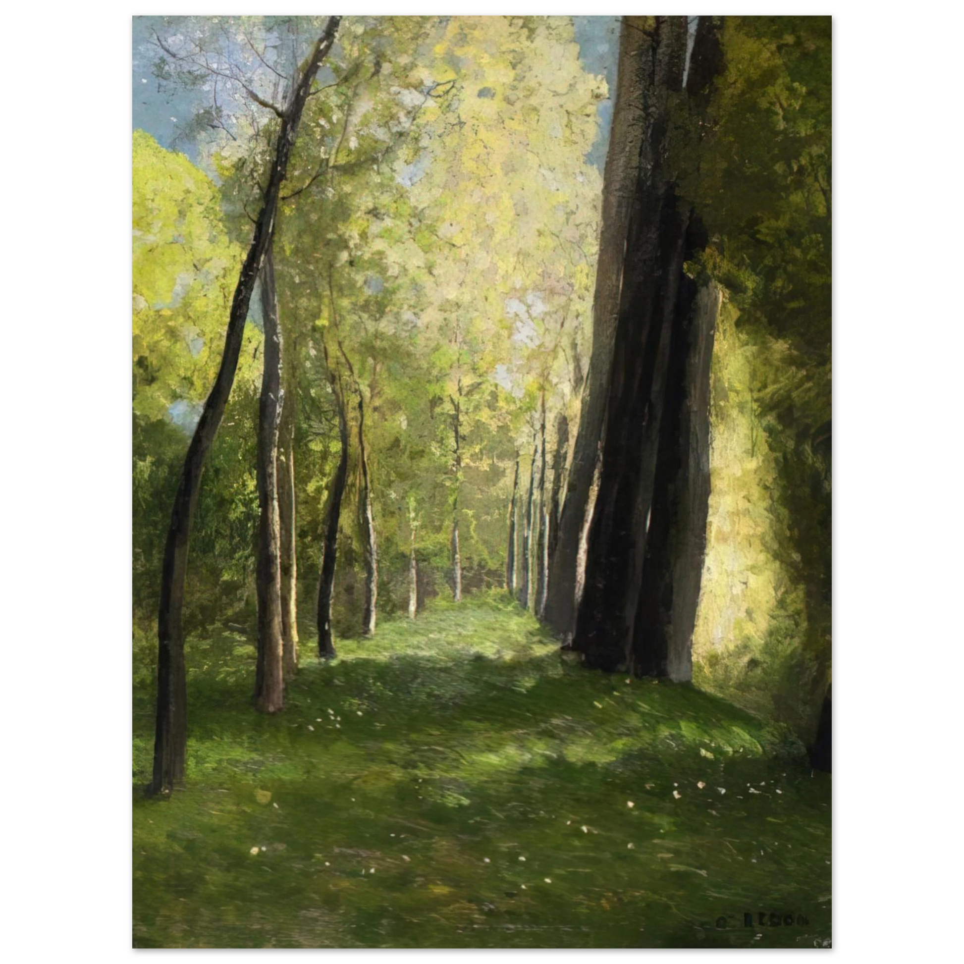 Odilon Redon - LANE OF TREES Fine Art Poster - Default Title