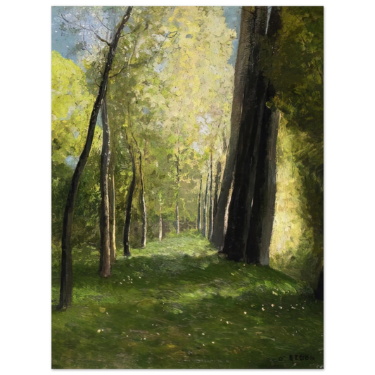 Odilon Redon - LANE OF TREES Fine Art Poster - Default Title