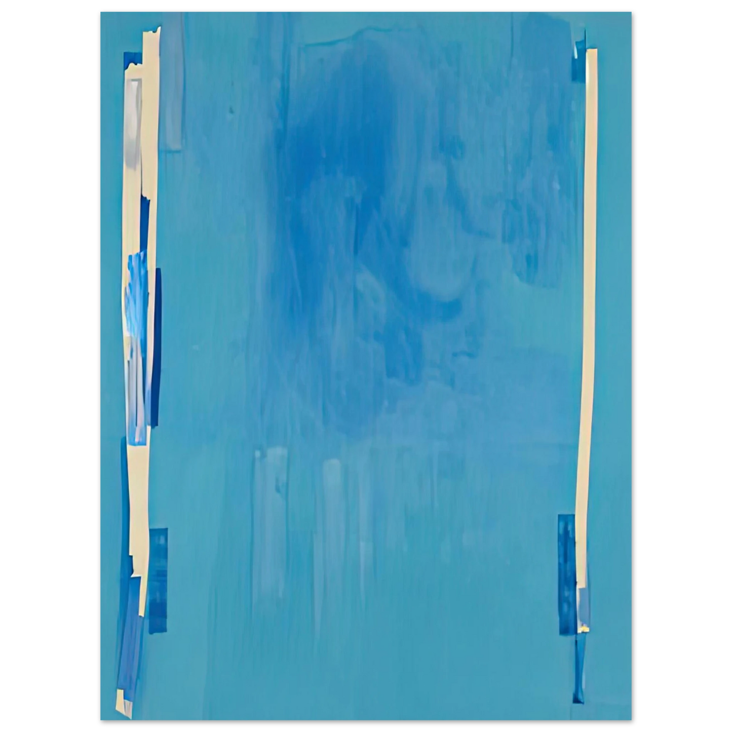 Helen Frankenthaler - Blue Bellows, 1976- Wall Art - 21x29.7 cm / 8x12" - Fine Art Poster - -