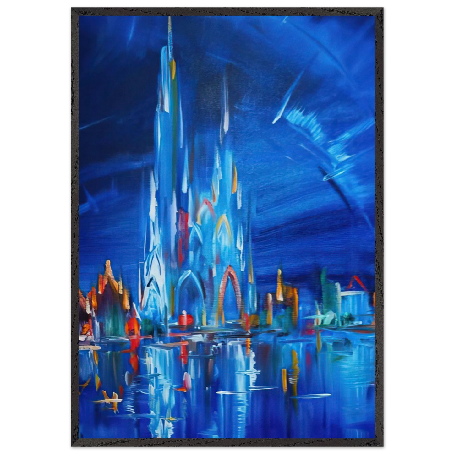 Consciousness - Konrad Zuse 70x100 cm / 28x40 inches Framed Art Print – Black Wooden Frame