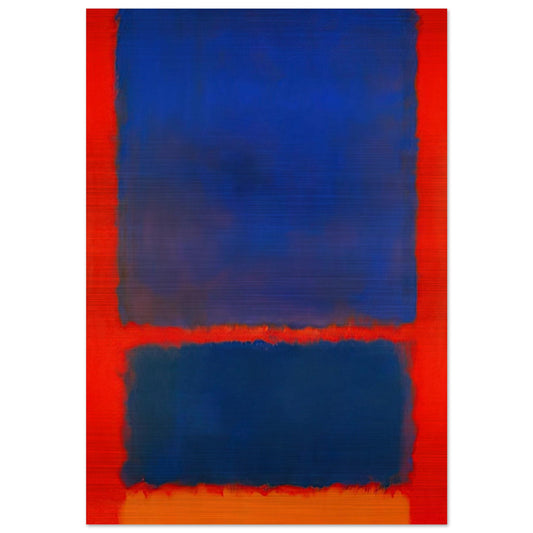 Blue, Orange, Red - 1961 - Mark Rothko Brushed Aluminum Print - 70x100 cm / 28x40 inches | Mark Rothko Aluminum Print | Mark Rothko Prints