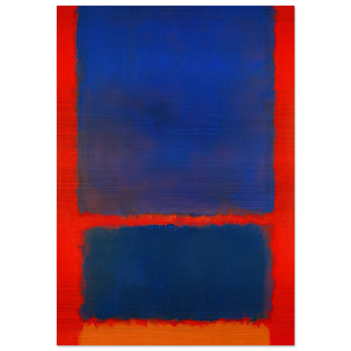 Blue, Orange, Red - 1961 - Mark Rothko Brushed Aluminum Print - 70x100 cm / 28x40 inches | Mark Rothko Aluminum Print | Mark Rothko Prints