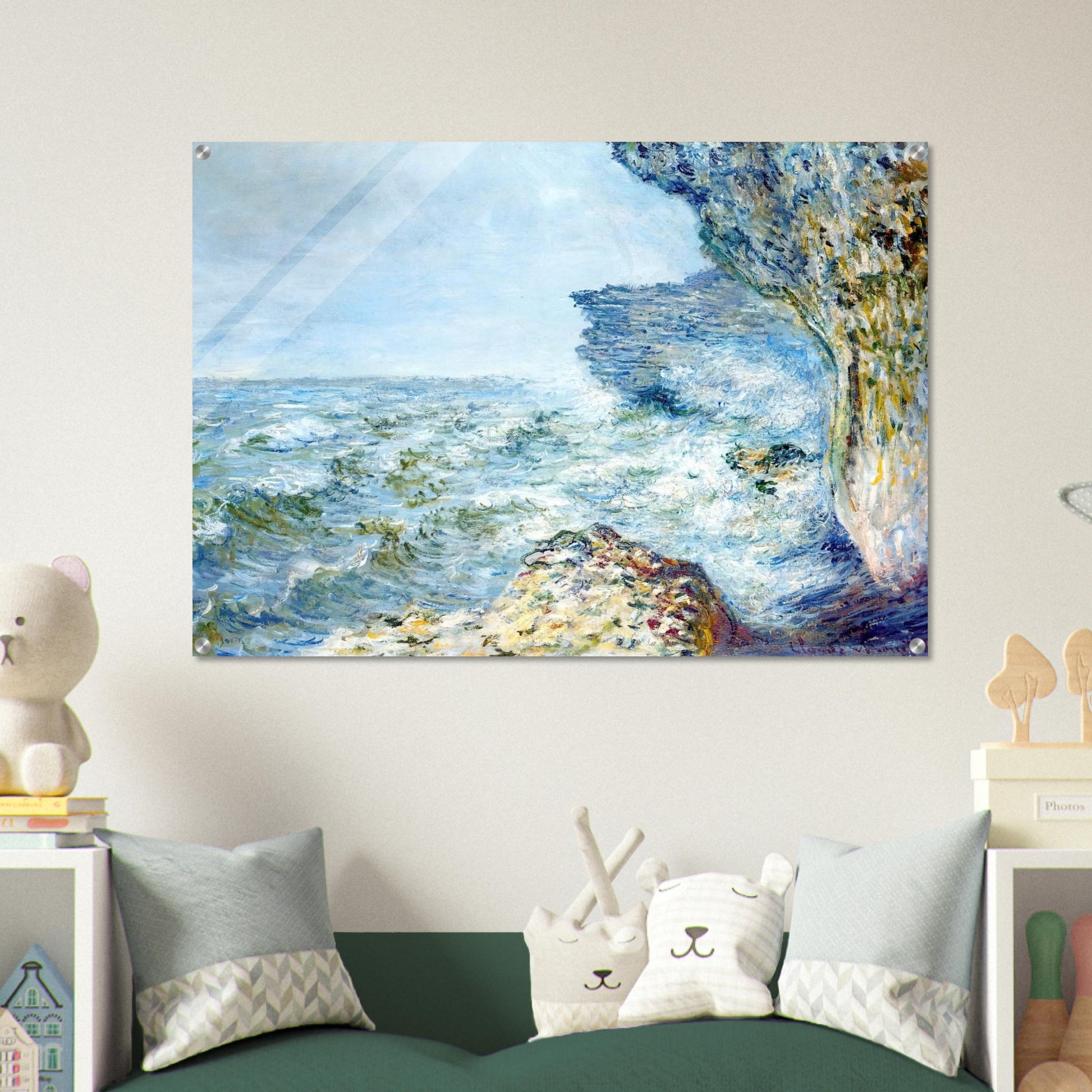 The Sea at Fecamp - claude monet Acrylic Print - 70x100 cm / 28x40″ inches