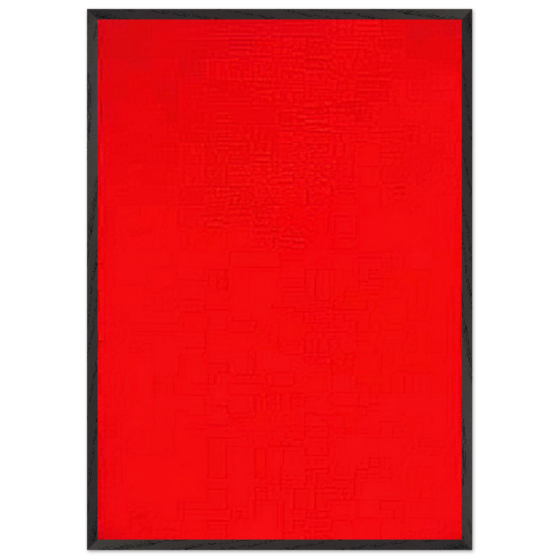 Whos Afraid of Red Yellow and Blue I - Barnett Newman Framed Art Print – Black Wooden Frame - Default Title - -Framed Art Print