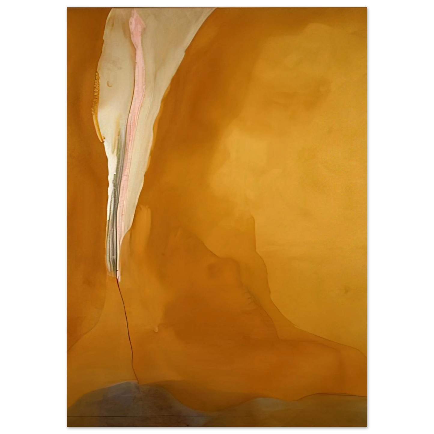 Helen Frankenthaler - Coral Wedge - 1972 Wall art - 15x20 cm / 6x8 inches - Premium Wooden Framed Poster With Fine Art Paper - Wood frame