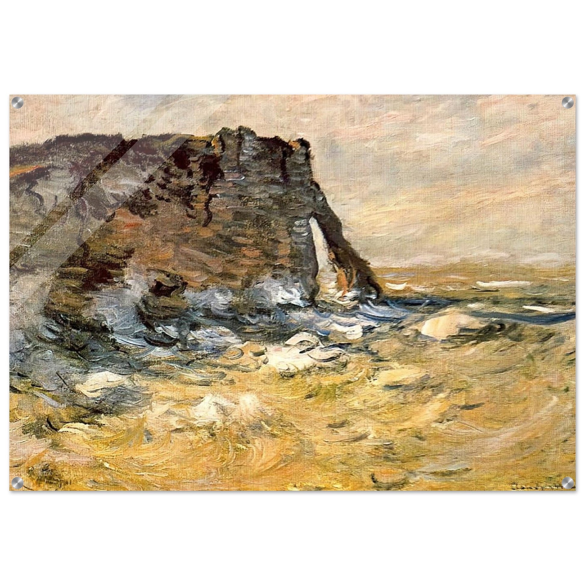 Port d`Aval - claude monet Acrylic Print - 70x100 cm / 28x40″ inches