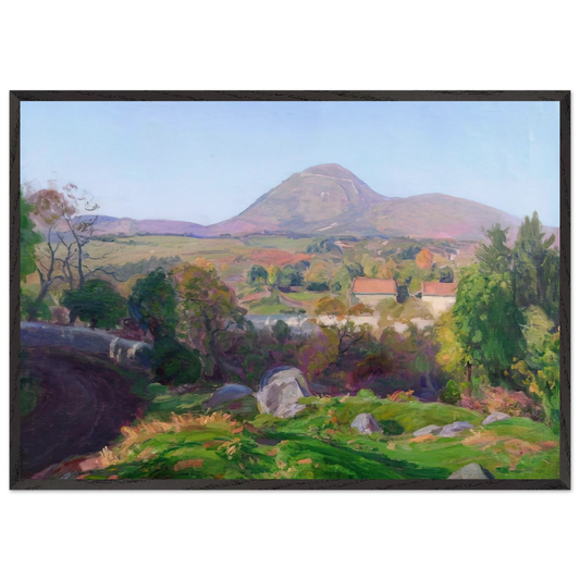 Landscape of Puy de Dome - Armand Guillaumin Framed Art Print – Black Wooden Frame - Default Title - -Framed Art Print
