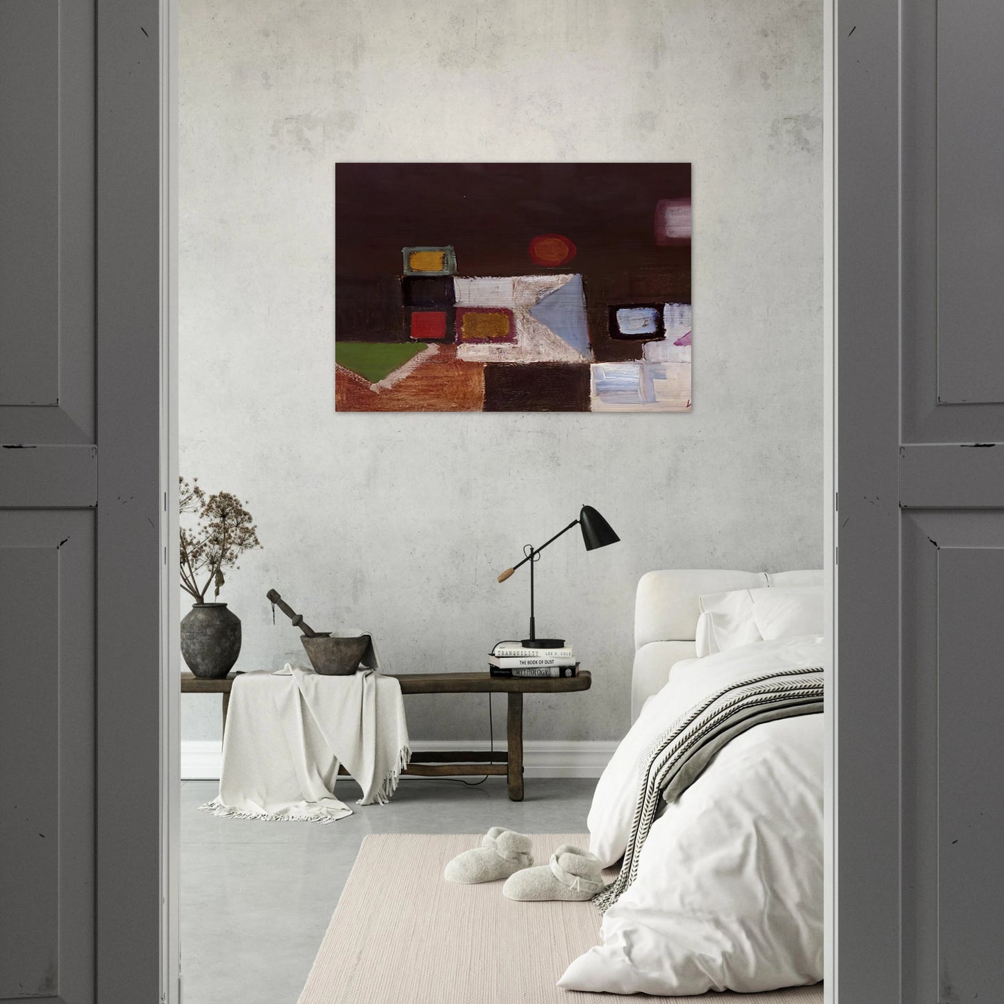 UNTITLED 1948 - Victor Pasmore Brushed Aluminum Print - 70x100 cm / 28x40 inches | Victor Pasmore Aluminum Print | Victor Pasmore Prints