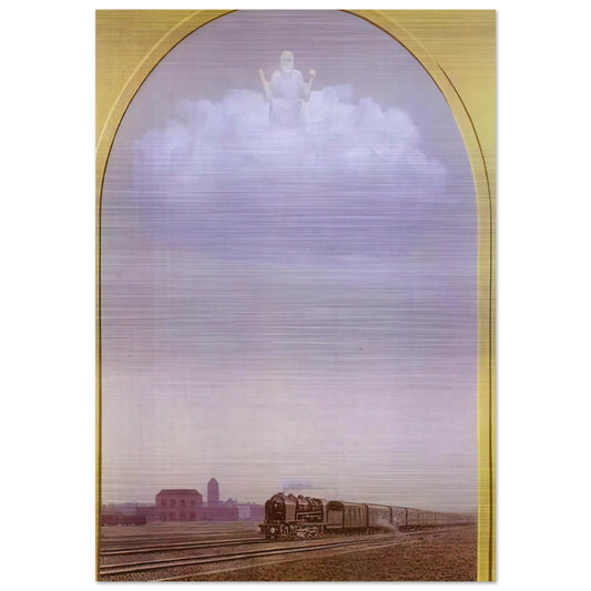 THE NIGHTINGALE 1962 - Rene Magritte Brushed Aluminum Print - 70x100 cm / 28x40 inches | Rene Magritte Aluminum Print | Rene Magritte Prints