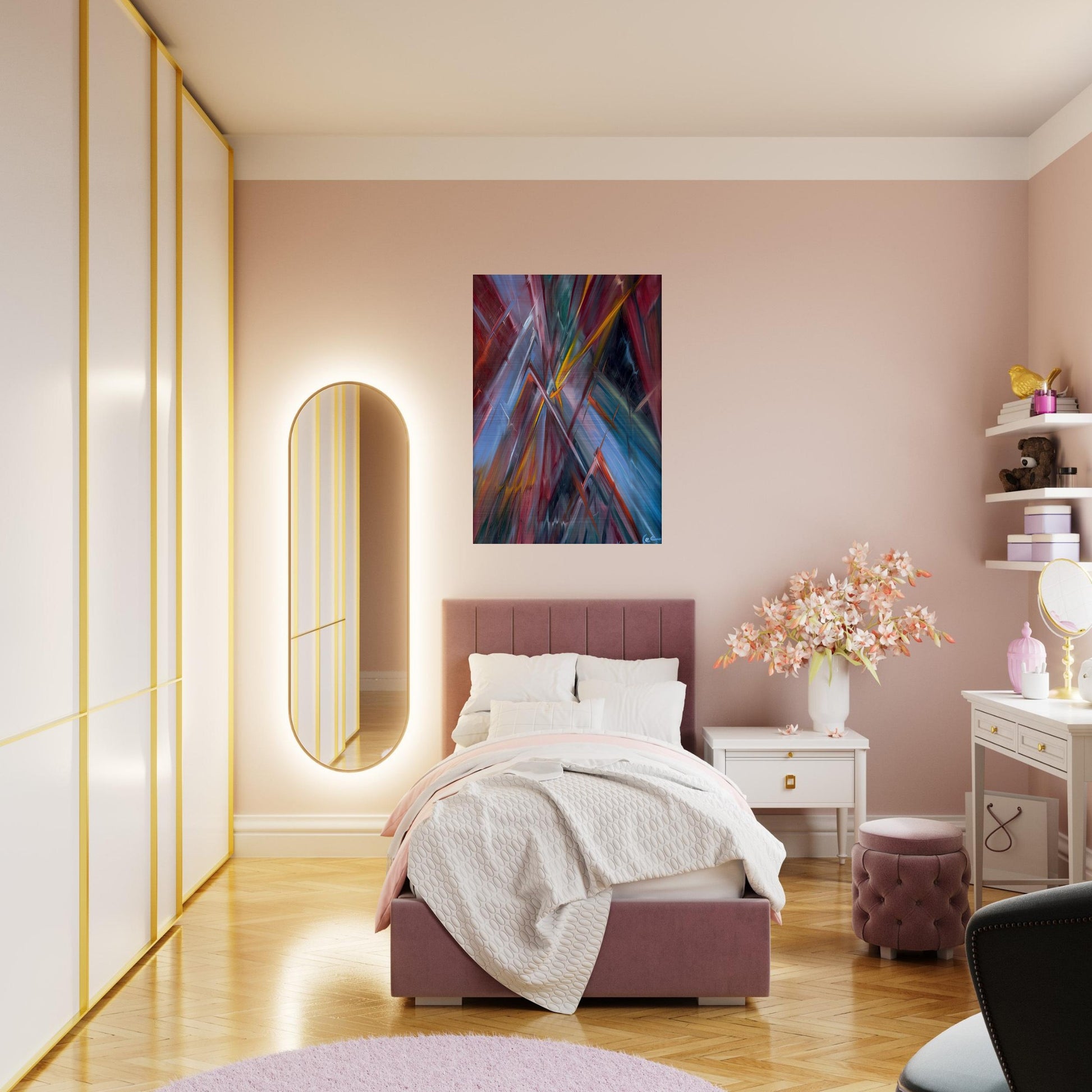 Colorful Flashes - Konrad Zuse Brushed Aluminum Print - 70x100 cm / 28x40 inches | Konrad Zuse Aluminum Print | Konrad Zuse Prints