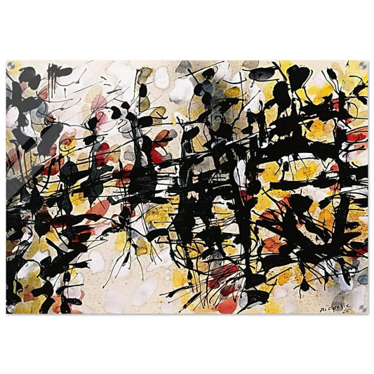Untitled - Jean-Paul Riopelle Acrylic Print - 70x100 cm / 28x40″ inches