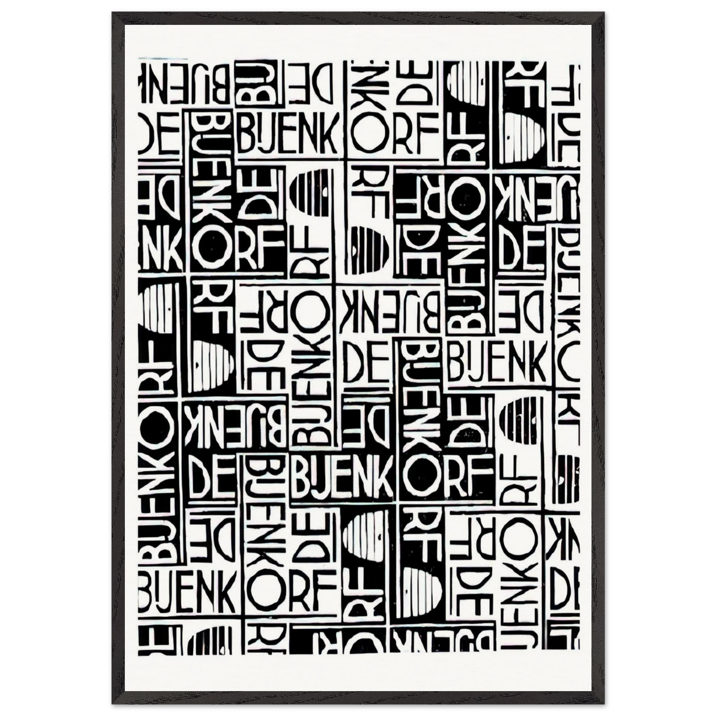 ESCHER 18 - MC Escher Framed Art Print – Black Wooden Frame - Default Title - -Framed Art Print