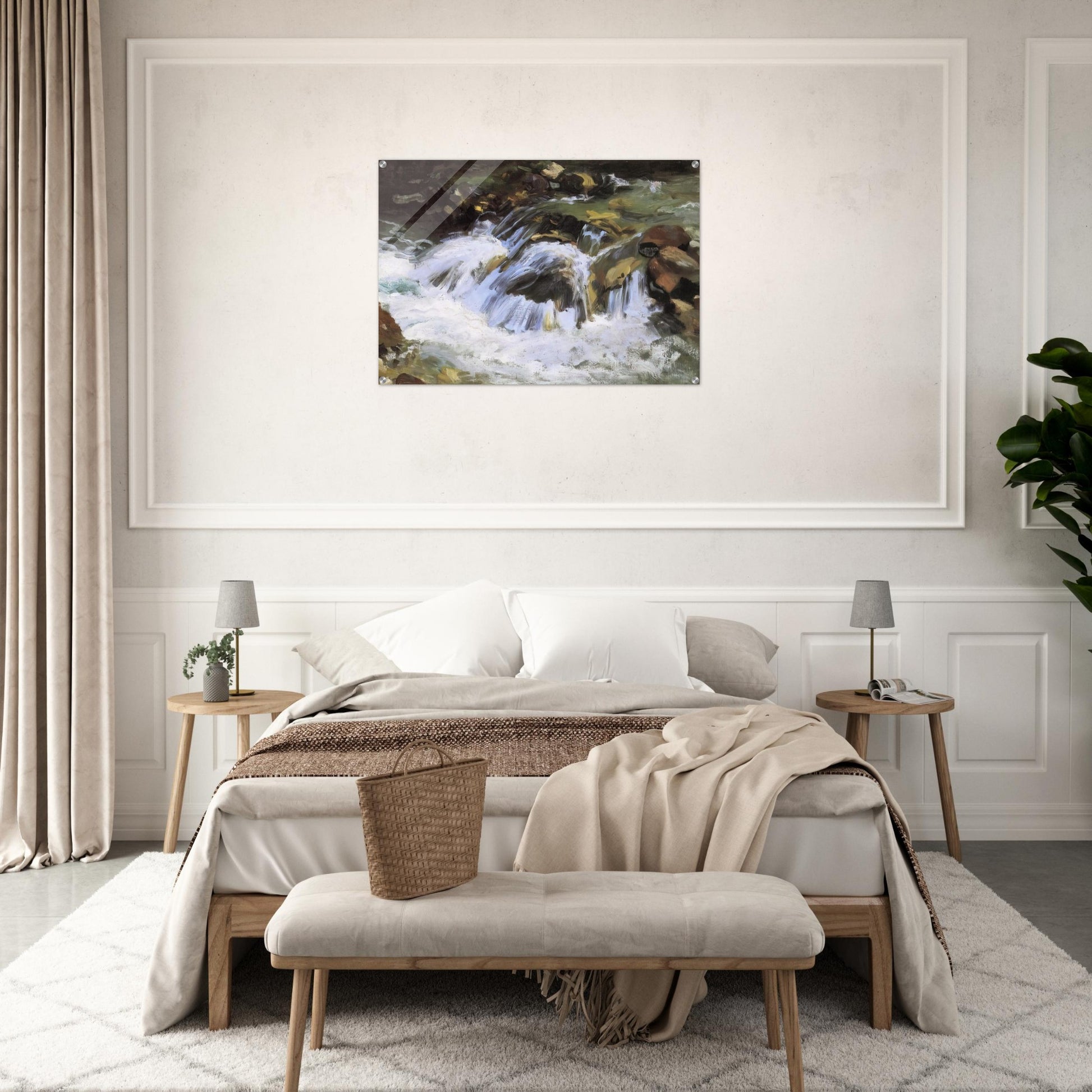 A Mountain Stream, Tyrol - John Singer Sargent Acrylic Print - 70x100 cm / 28x40″ inches