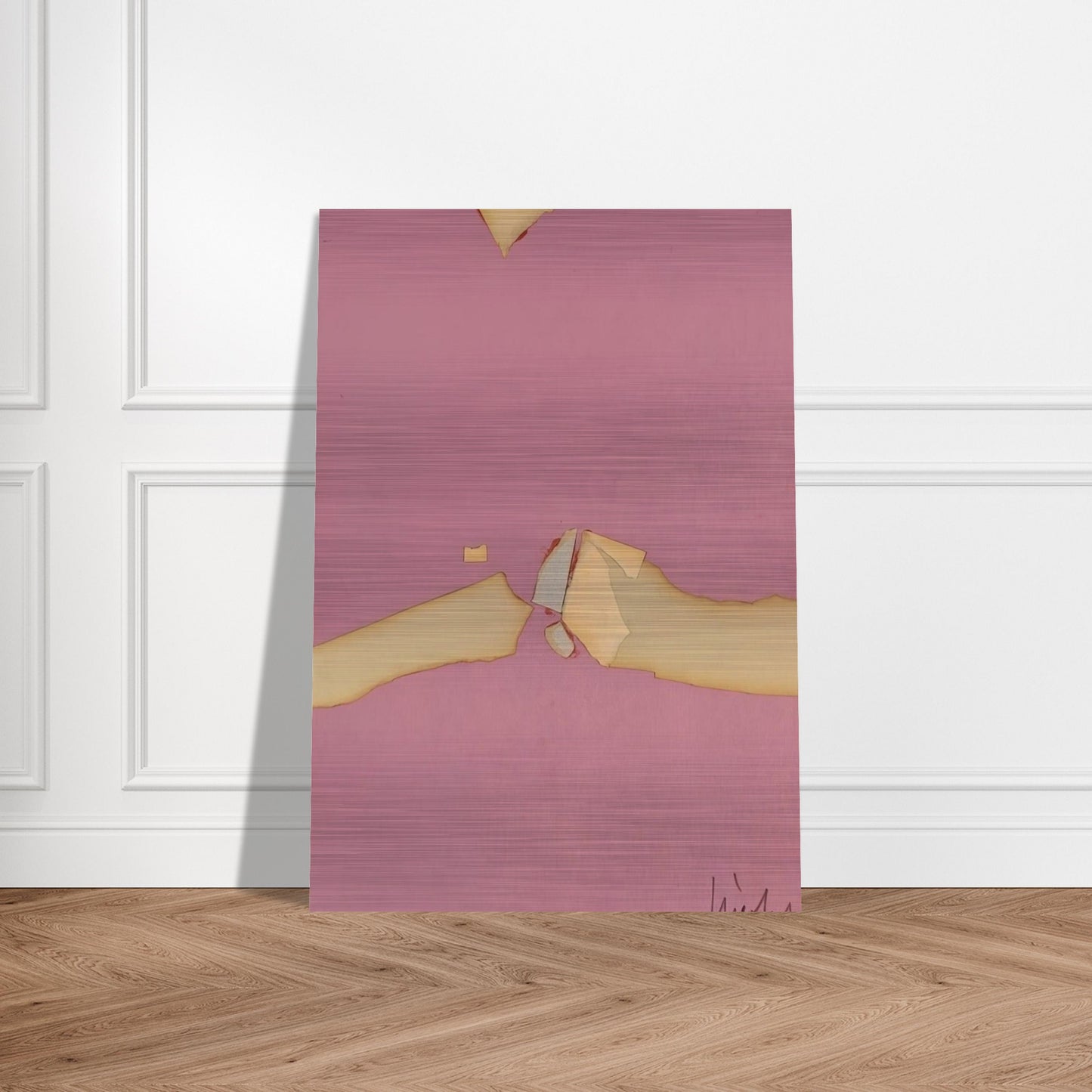 Composition on Red Ground - 1953 - Nicolas de Stael Brushed Aluminum Print - 70x100 cm / 28x40 inches | Nicolas de Stael Aluminum Print | Nicolas de Stael Prints