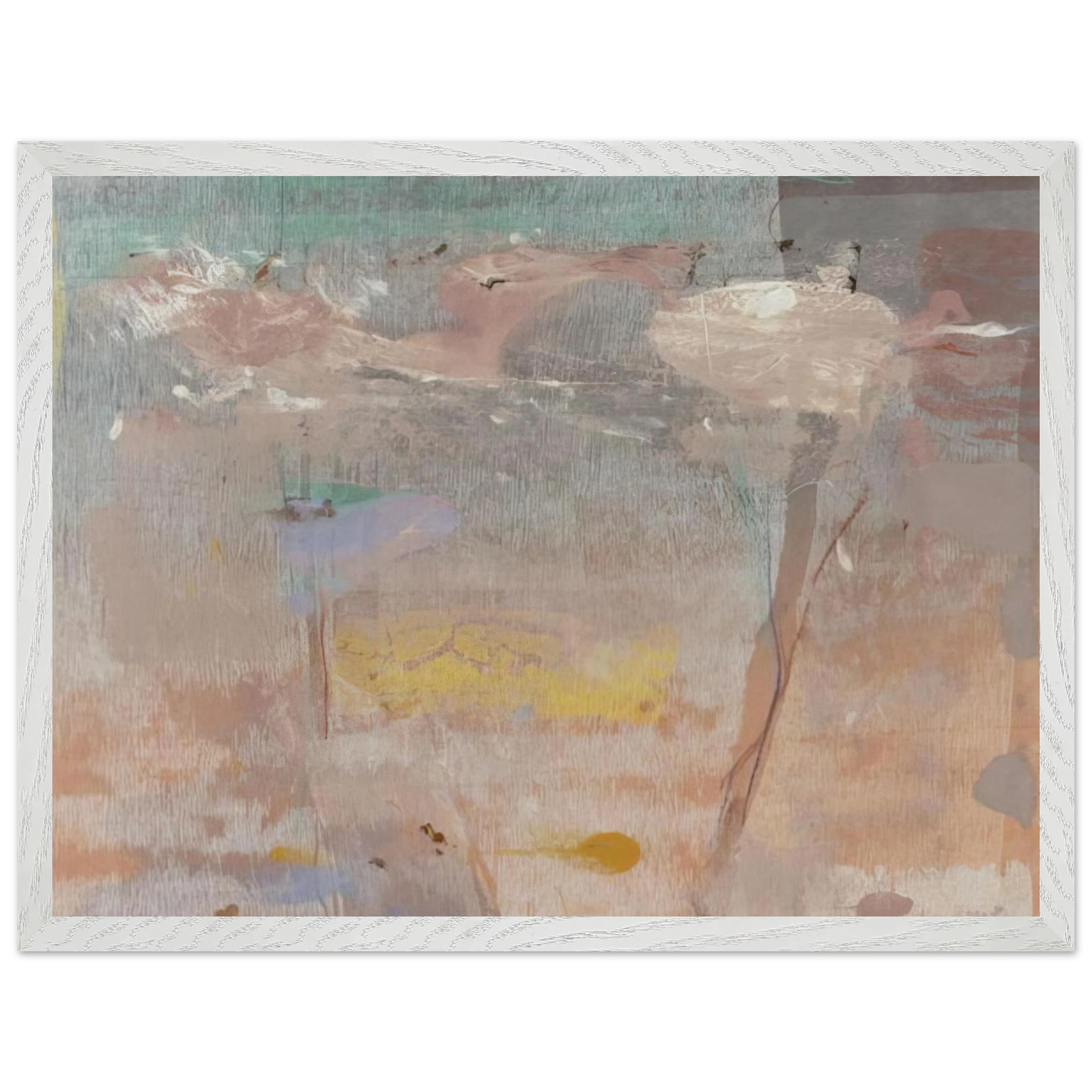 Helen Frankenthaler - Monotype I - 1981 Wall art - A3 (29.7 x 42  cm) - Premium Wooden Framed Poster With Fine Art Paper - Wood frame