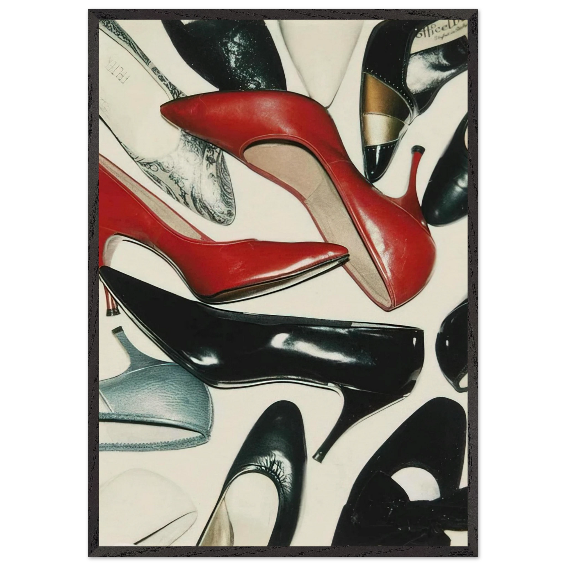 Shoes - Andy Warhol Framed Art Print – Black Wooden Frame - Default Title - -Framed Art Print