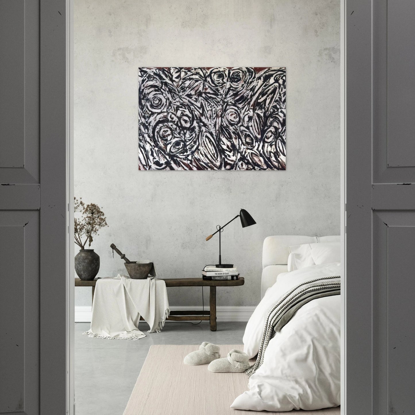 Night Creatures - Lee Krasner Brushed Aluminum Print - 70x100 cm / 28x40 inches | Lee Krasner Aluminum Print | Lee Krasner Prints