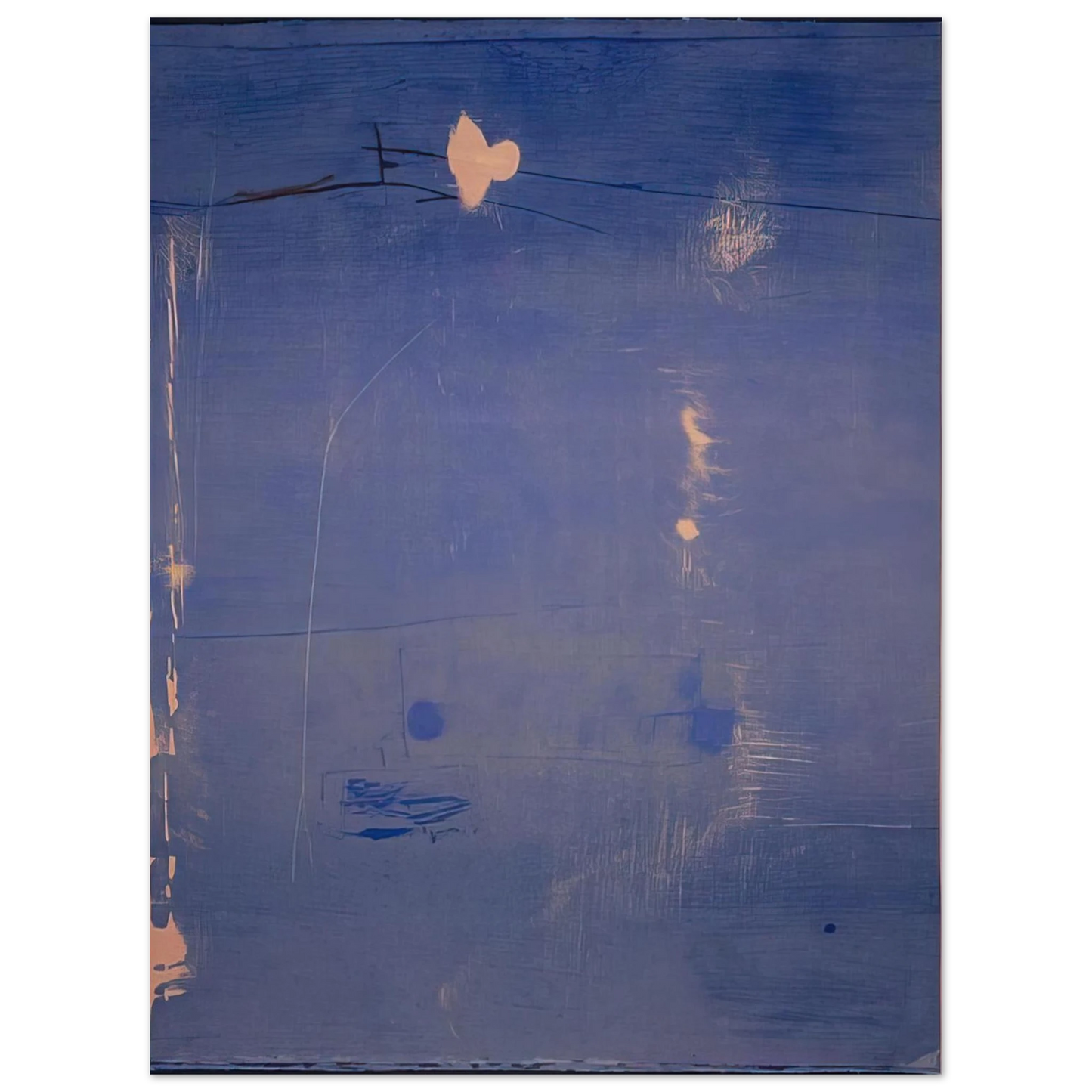 Helen Frankenthaler - Cameo - 1980 Wall art - 20x25 cm / 8x10 inches - Premium Wooden Framed Poster With Fine Art Paper - Wood frame