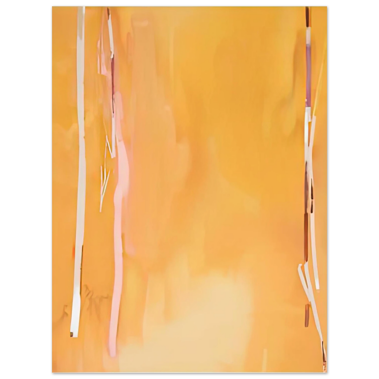 Helen Frankenthaler - Harvest II, 1975- Wall Art - 21x29.7 cm / 8x12" - Premium Wooden Framed Poster With Fine Art Paper - White frame