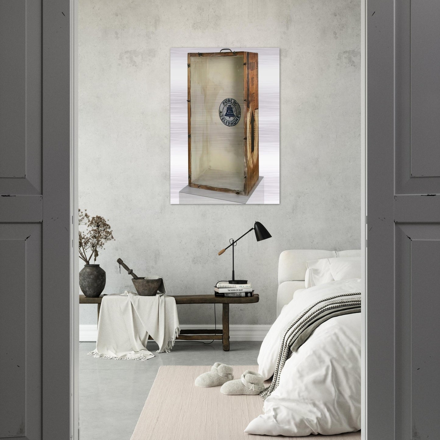 ART BOX 1963 - Robert Rauschenberg Brushed Aluminum Print - 70x100 cm / 28x40 inches | Robert Rauschenberg Aluminum Print | Robert Rauschenberg Prints