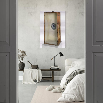 ART BOX 1963 - Robert Rauschenberg Brushed Aluminum Print - 70x100 cm / 28x40 inches | Robert Rauschenberg Aluminum Print | Robert Rauschenberg Prints