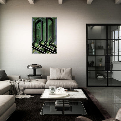 Diagonal Planes - Frantisek Kupka Brushed Aluminum Print - 70x100 cm / 28x40 inches | Frantisek Kupka Aluminum Print | Frantisek Kupka Prints