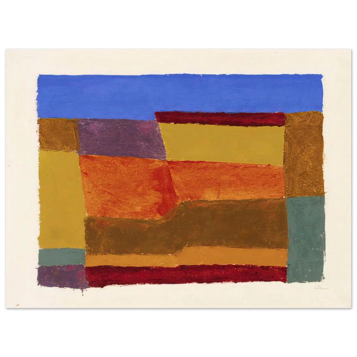 Josef Albers - STUDY FOR LAYERED 1940  75x100 cm / 30x40inches Fine Art Poster